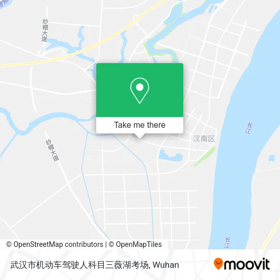 武汉市机动车驾驶人科目三薇湖考场 map