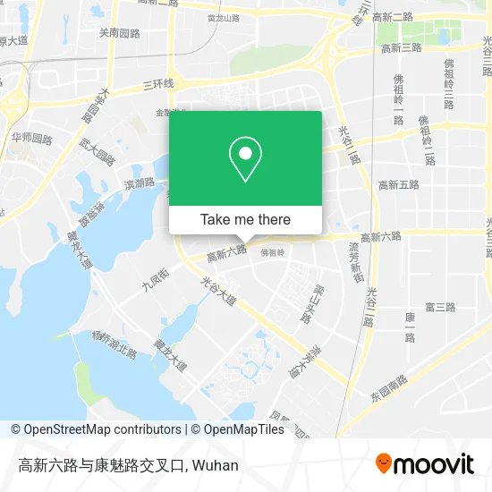 高新六路与康魅路交叉口 map
