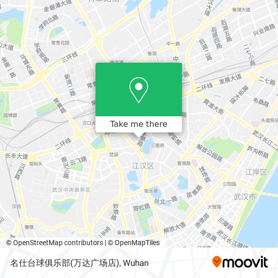 名仕台球俱乐部(万达广场店) map