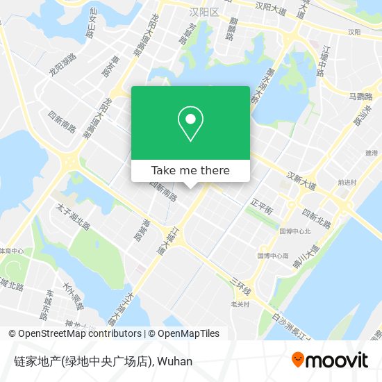 链家地产(绿地中央广场店) map