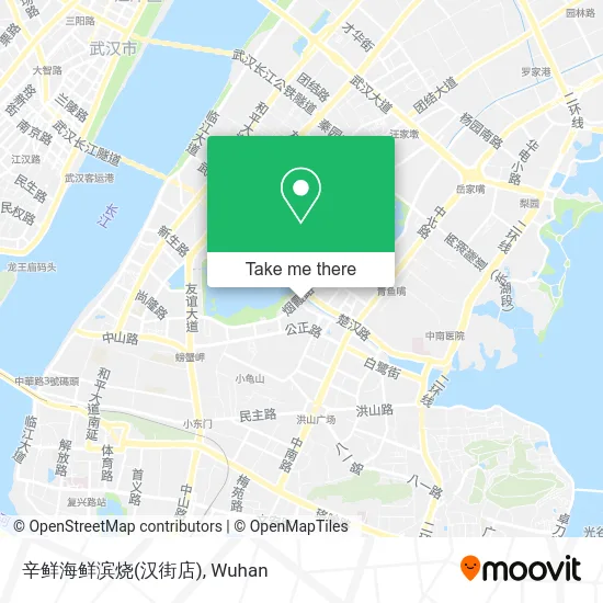 辛鲜海鲜滨烧(汉街店) map