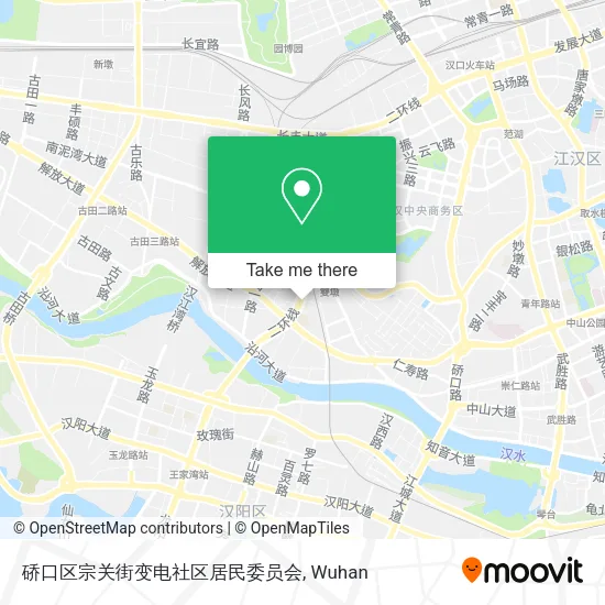 硚口区宗关街变电社区居民委员会 map