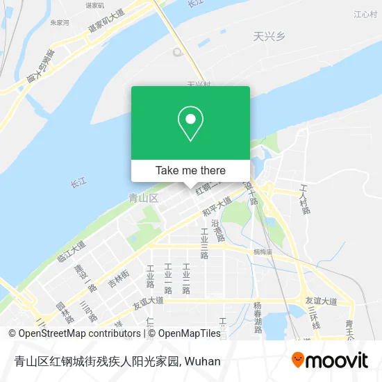 青山区红钢城街残疾人阳光家园 map