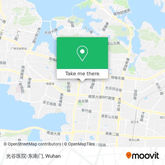 光谷医院-东南门 map