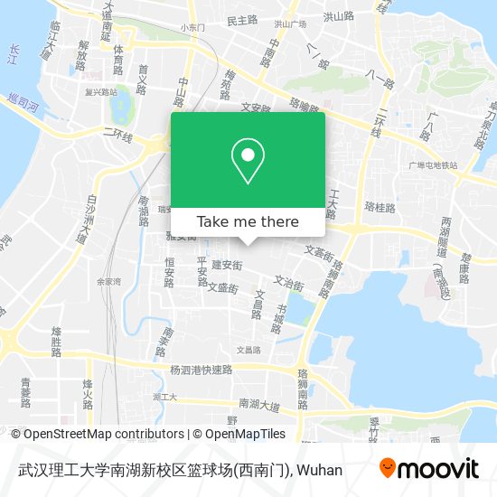 武汉理工大学南湖新校区篮球场(西南门) map