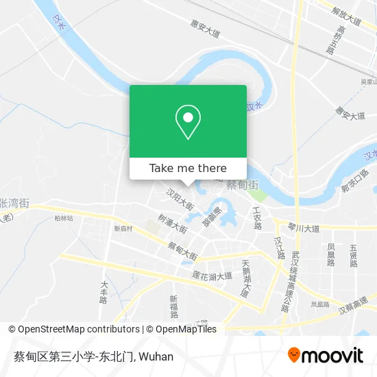 蔡甸区第三小学-东北门 map