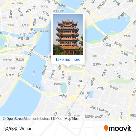 黄鹤楼 map