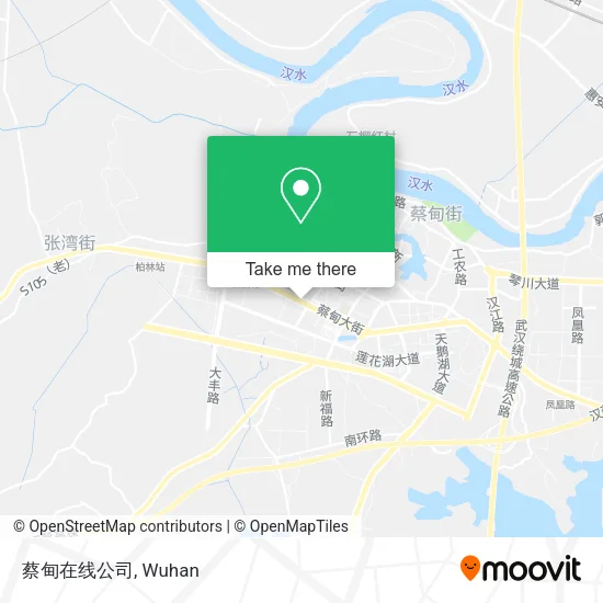 蔡甸在线公司 map