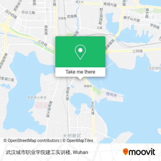 武汉城市职业学院建工实训楼 map