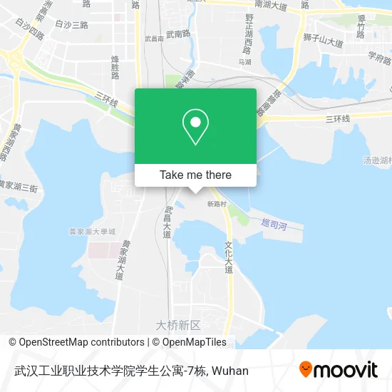 武汉工业职业技术学院学生公寓-7栋 map