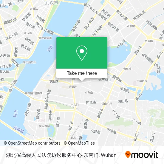 湖北省高级人民法院诉讼服务中心-东南门 map