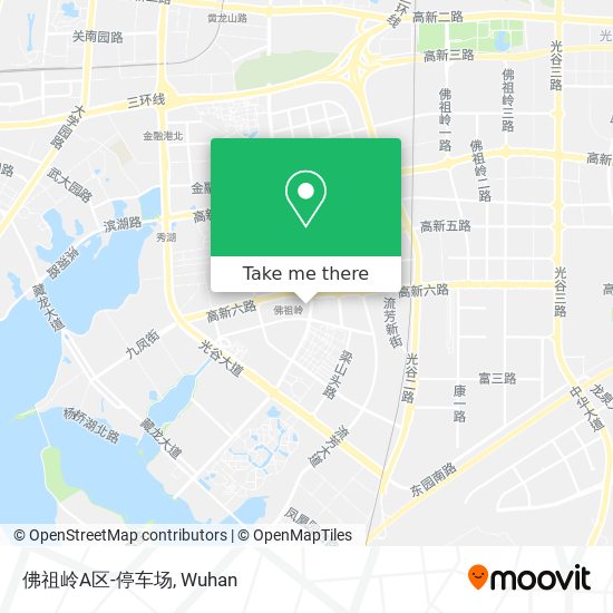 佛祖岭A区-停车场 map