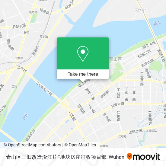青山区三旧改造沿江片F地块房屋征收项目部 map