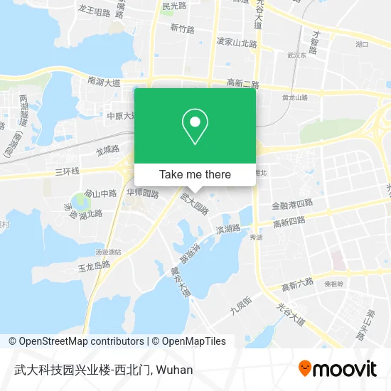 武大科技园兴业楼-西北门 map