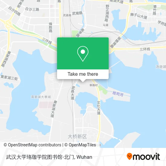 武汉大学珞珈学院图书馆-北门 map
