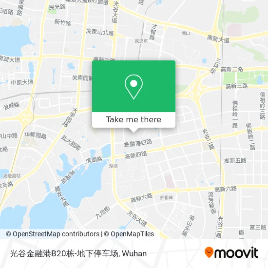光谷金融港B20栋-地下停车场 map