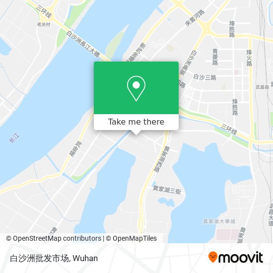白沙洲批发市场 map
