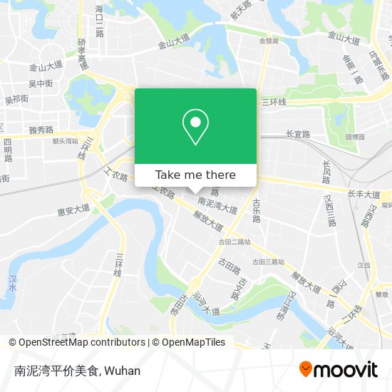 南泥湾平价美食 map