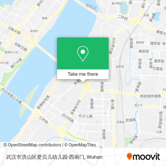 武汉市洪山区爱贝儿幼儿园-西南门 map