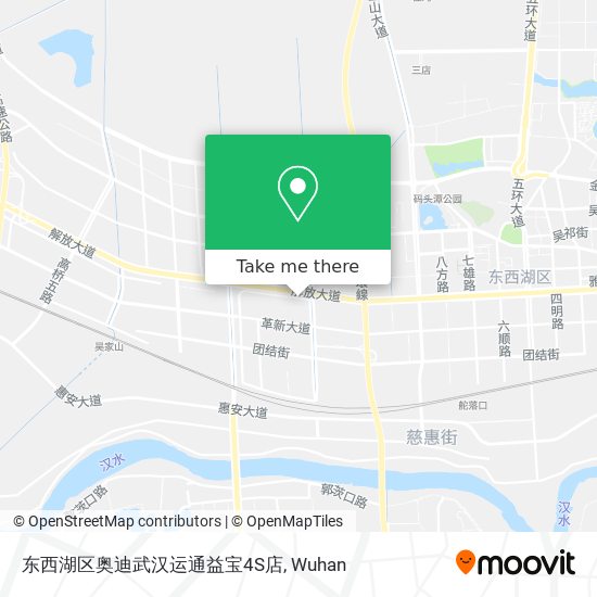 东西湖区奥迪武汉运通益宝4S店 map