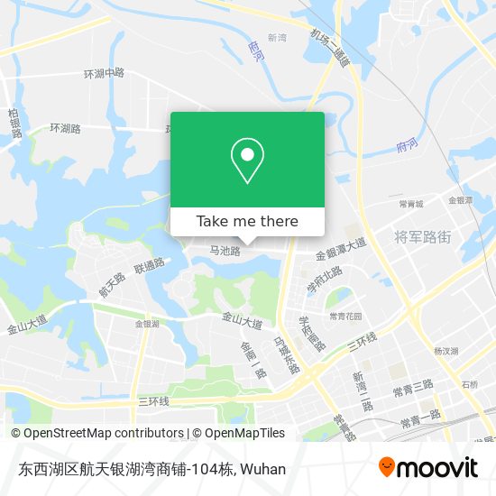 东西湖区航天银湖湾商铺-104栋 map