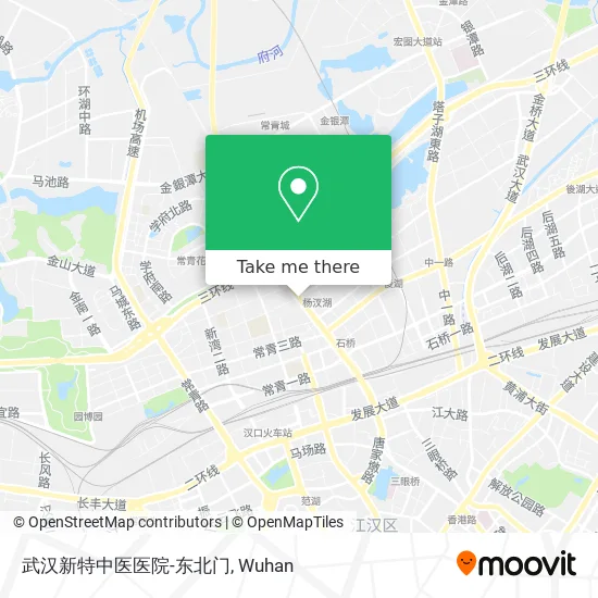 武汉新特中医医院-东北门 map