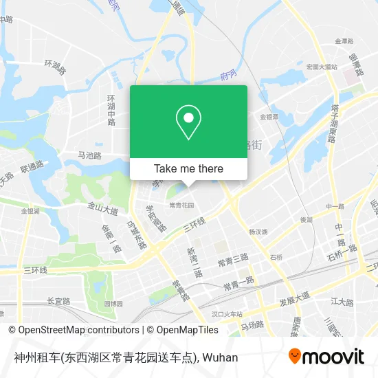 神州租车(东西湖区常青花园送车点) map