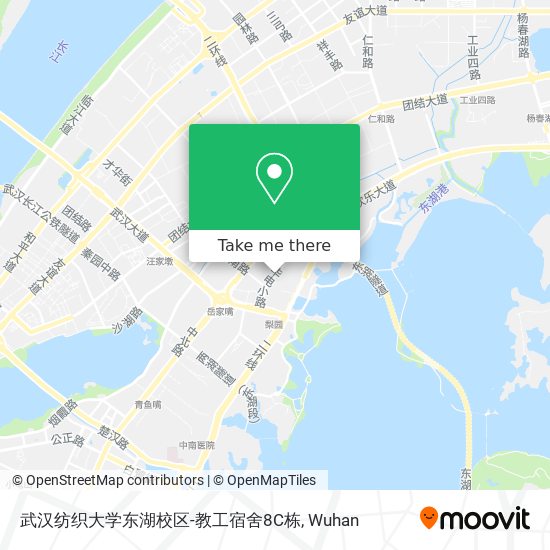 武汉纺织大学东湖校区-教工宿舍8C栋 map