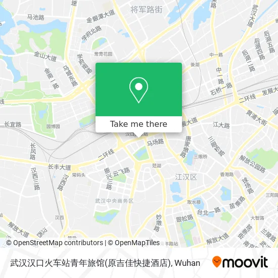 武汉汉口火车站青年旅馆(原吉佳快捷酒店) map