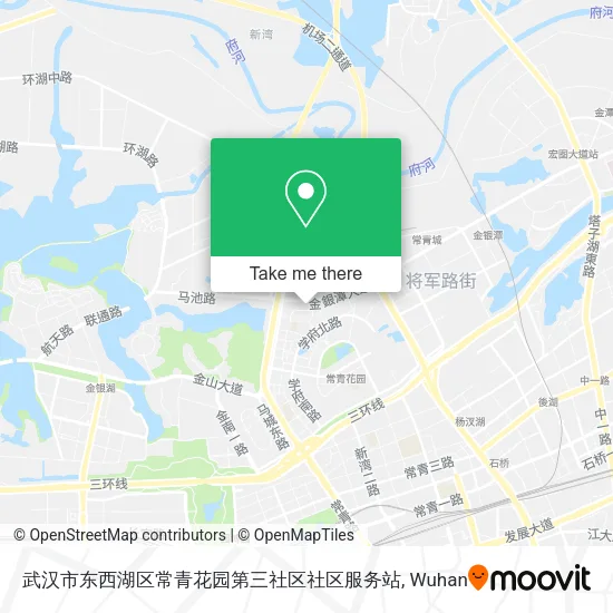 武汉市东西湖区常青花园第三社区社区服务站 map