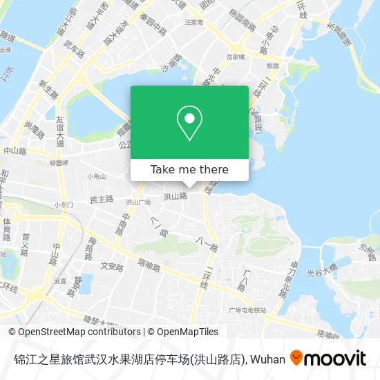 锦江之星旅馆武汉水果湖店停车场(洪山路店) map