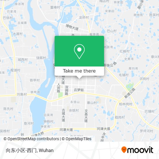 向东小区-西门 map