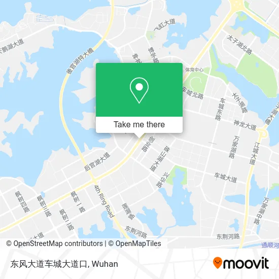 东风大道车城大道口 map