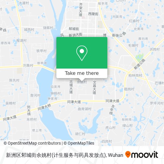 新洲区邾城街余姚村(计生服务与药具发放点) map