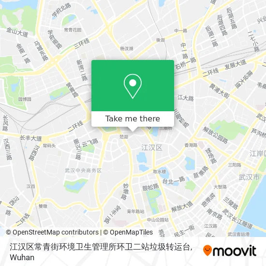 江汉区常青街环境卫生管理所环卫二站垃圾转运台 map
