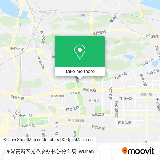 东湖高新区光谷政务中心-停车场 map