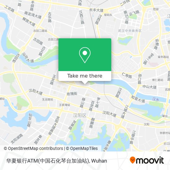 华夏银行ATM(中国石化琴台加油站) map