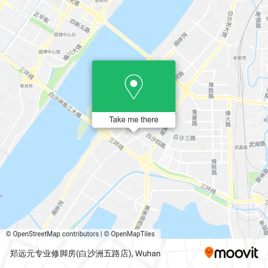郑远元专业修脚房(白沙洲五路店) map