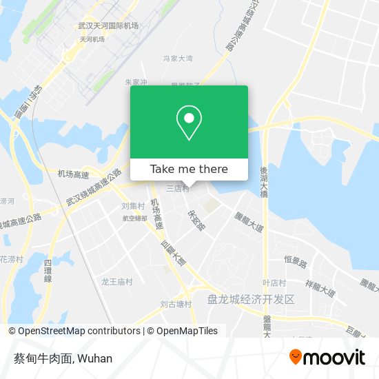 蔡甸牛肉面 map