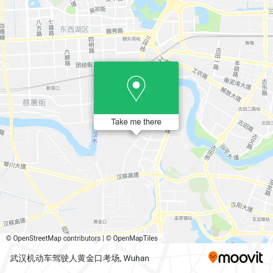 武汉机动车驾驶人黄金口考场 map