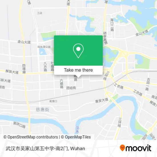 武汉市吴家山第五中学-南2门 map