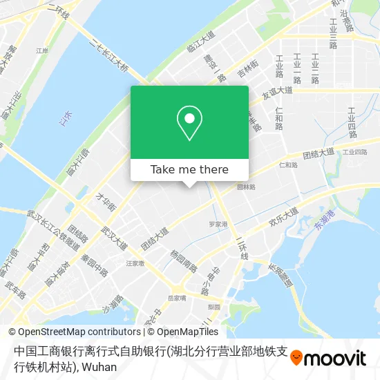 中国工商银行离行式自助银行(湖北分行营业部地铁支行铁机村站) map