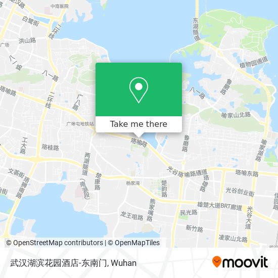 武汉湖滨花园酒店-东南门 map