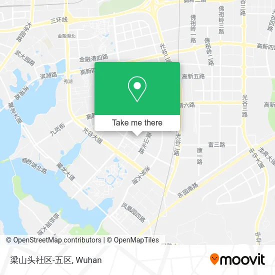 梁山头社区-五区 map