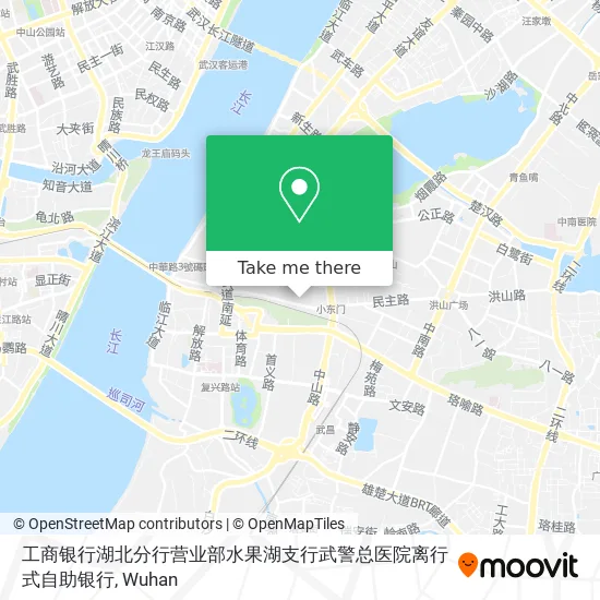 工商银行湖北分行营业部水果湖支行武警总医院离行式自助银行 map