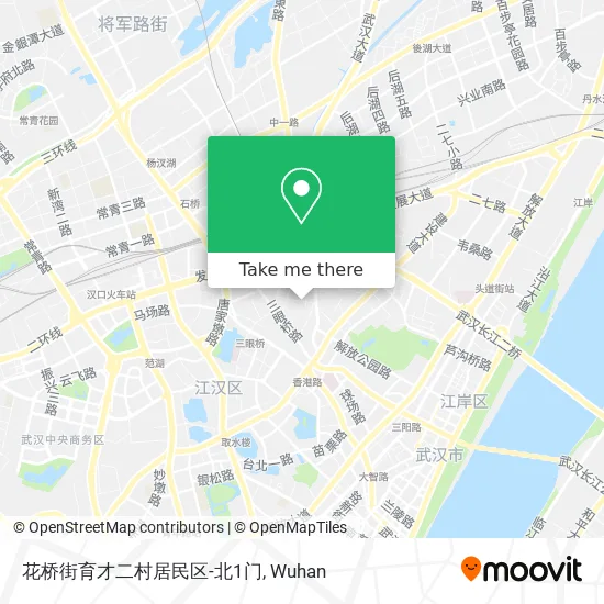 花桥街育才二村居民区-北1门 map
