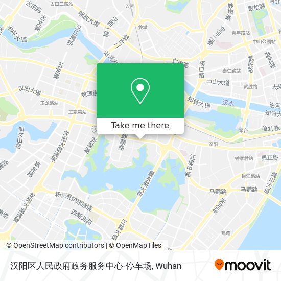 汉阳区人民政府政务服务中心-停车场 map