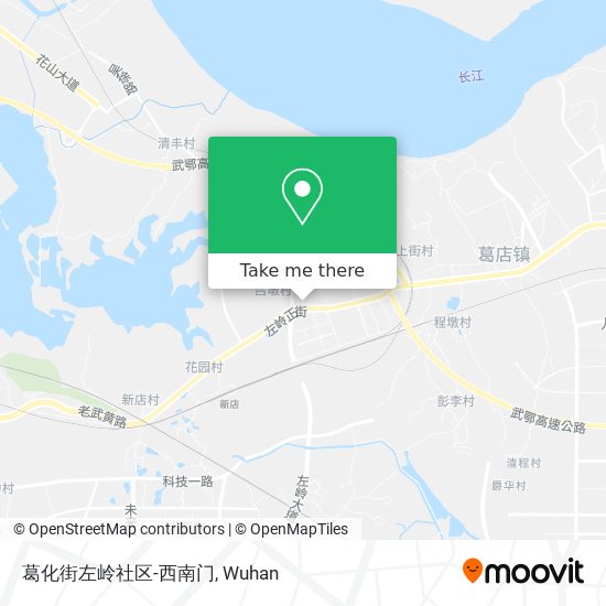 葛化街左岭社区-西南门 map