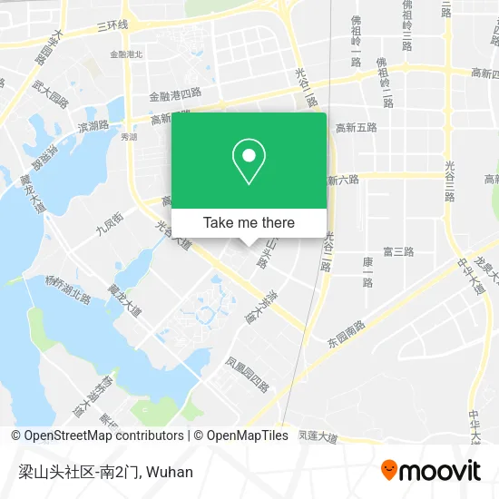 梁山头社区-南2门 map