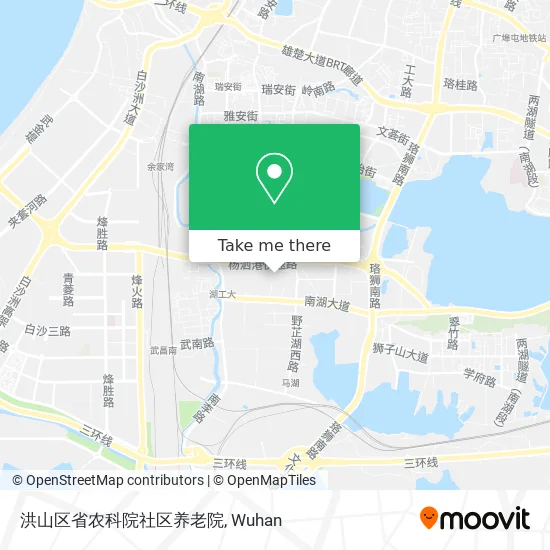 洪山区省农科院社区养老院 map